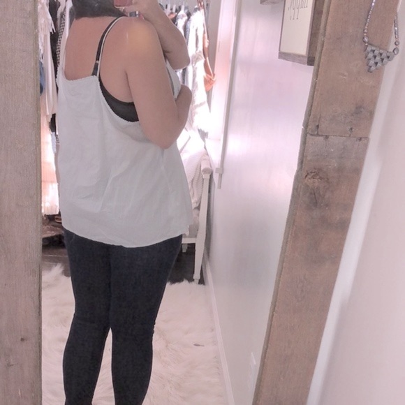 H&M size XXlarge blue cotton top - Picture 3 of 6